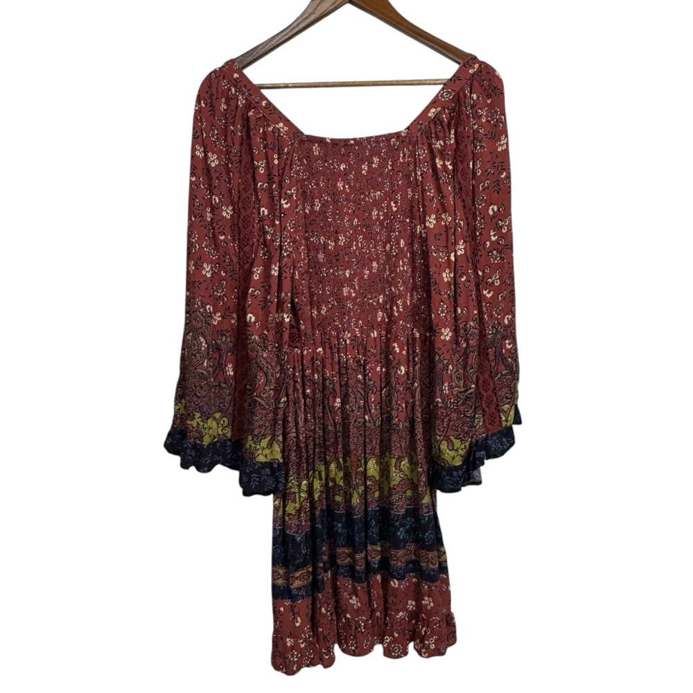 Angie Floral Bell Sleeve Lace Boho Festival Dress Large - Picture 8 of 11